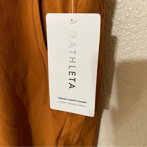 Athleta Trekkie North Short in burnt orange NEW 26 plus - Picture 3 of 8